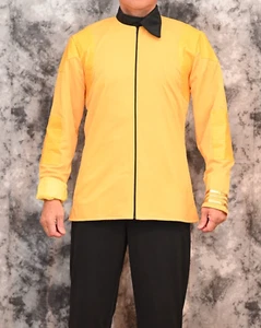 Star Trek Discovery CAPTAIN CHRISTOPHER PIKE YELLOW COSPLAY JACKET BADGE Size M - Picture 1 of 11