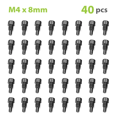 ONIPAX Bicicleta MTB Pedal Tornillos M4 x 8mm Negro 40 piezas/Bolsa Foto 1 de 4