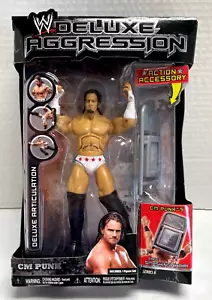 WWE Series 8 Deluxe Aggression CM PUNK 8" Action Figure NIB Jakks Pacific 2007 - Picture 1 of 6