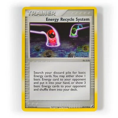 Pokemon - Energy Recycle System Holo - 81/115 - EX Unseen Forces Card - Ex/NM - Image 1 of 3