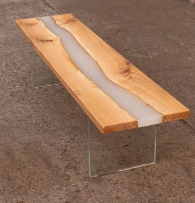 48" x 12" Epoxy Wooden Console Table Top Handmade Work Art Home Furniture - Image 1 of 3