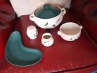 DENBY POTTERY GREENWHEAT TURINE WITH LID PLUS OTHER BITS