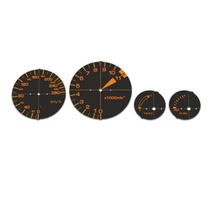 Honda VF 1000F KM/H Aftermarket Black Gauge Faces - Picture 1 of 1