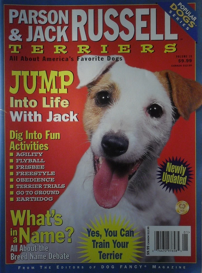 PARSON & JACK RUSSELL TERRIERS  Popular Dog Series Book By Dog Fancy 130 Pgs NEW Foto 1 de 1