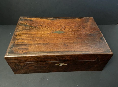 ANTIQUE LATE 19TH EARLY 20TH CENTURY PORTABLE TRAVEL WRITING VICTORIAN LAP DESK Cover