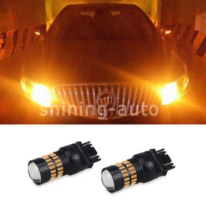 3157 T25 Amber Yellow LED Turn Signa Light bulbs for 2001-2017 Ford Explorer f1 - Picture 1 of 11