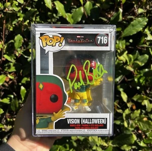 Funko Pop Marvel Wanda Vision Vision Autograph Paul Bettany JSA - Picture 1 of 4