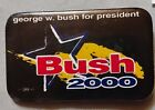 Rectangular Bush 2000 political pin