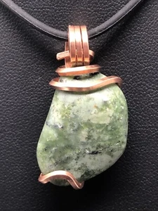 Chrysoprase Copper Pendant ONLY *handmade* Quality Copper Wrap P5 - Picture 1 of 5