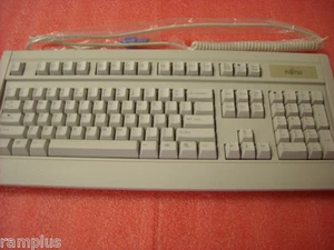 Rare Fujitsu FKB4726-651 Full Size Mechanical Click PC Computer Keyboard PS2 New - Picture 1 of 4