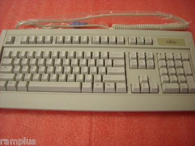 Rare Fujitsu FKB4726-651 Full Size Mechanical Click PC Computer Keyboard PS2 New - Image 1 of 4