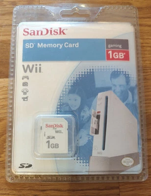 SanDisk Gaming SD Memory Card 1GB for Nintendo Wii - BNIB - Image 1 of 3