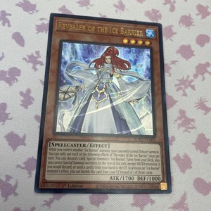 Yugioh Revealer Of The Ice Barrier Rare Sdfc-En002 1st Ed NM Card - Picture 1 of 3