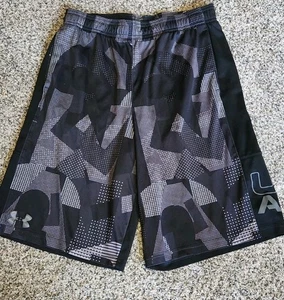Under Armor Youth L Black Heat Gear Shorts - Picture 1 of 5
