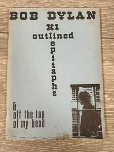 ‘XI Outlined Epitaphs’. Very Rare 1965 First Edition Book of poetry by Bob Dylan - Foto 1 di 11