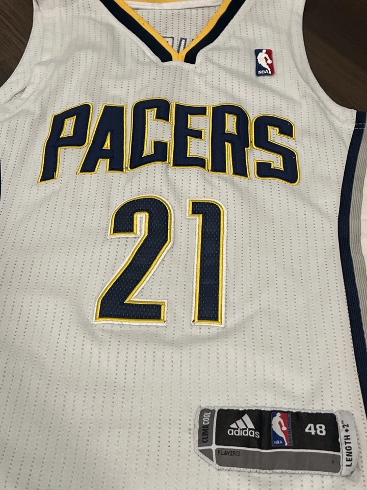 Винтажная футболка свингмена Adidas Indiana Pacers No21 David West | размер 48 (L/XL) - Изображение 1 из 3