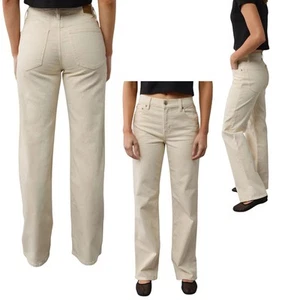 American Eagle Jeans High Rise Waisted Stovepipe Straight Ecru Ivory 6 28 / 8 29 - Bild 1 von 5