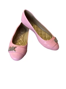 Zapatos de ballet Michael Michael Kors Jolly rosa suave 6,5 M nuevos sin caja detalles plateados - Imagen 1 de 5