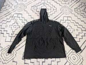 PUMA WARM CELL BLACK L/S PERFORMANCE HOODED SWEATSHIRT SZ: XL - Picture 1 of 6