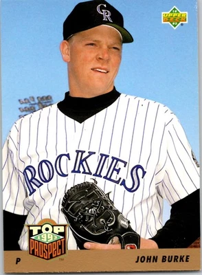 John Burke Rookie Colorado Rockies 1993 Upper Deck #444 - Image 1 of 2