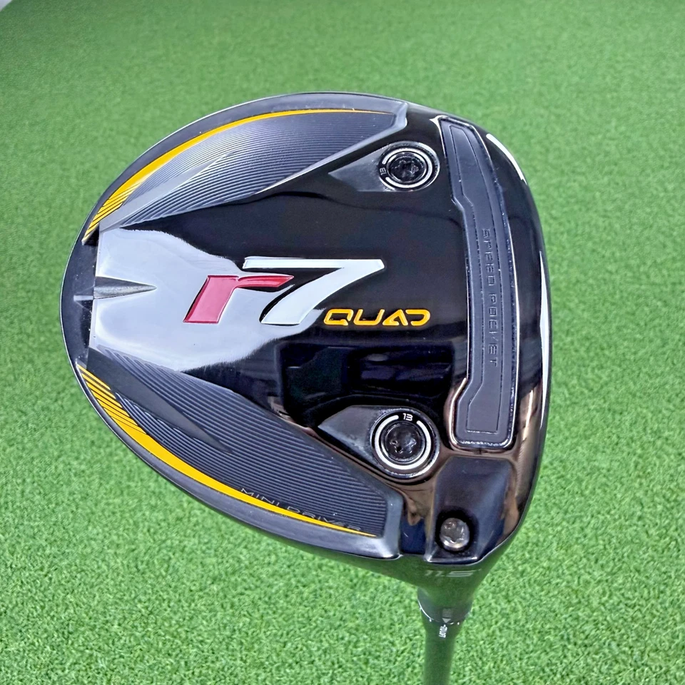 Driver quádruplo TaylorMade R7 11,5° destro Fujikura Speeder MD eixo rígido GP aderência jumbo - Imagem 1 de 4