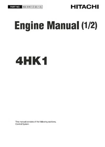Hitachi 4HK1 6HK1 1-2 Engine Service manual - Picture 1 of 2