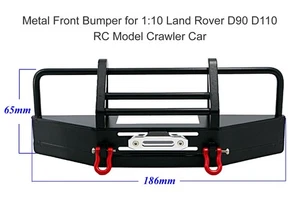 Metal Front Bumper for 1/10 1:10 Land Rover RC4WD D90 D110 RC Crawler Car - Picture 1 of 6