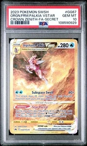 2023 POKEMON SWSH CROWN ZENITH #GG67 FULL ART ORIGIN FORME PALKIA VSTAR PSA 10 - Picture 1 of 2