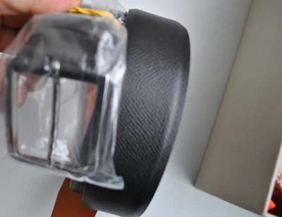 SANTONI CINTURA PELLE  240,00 CART. 110 CM NUOVA PELLE NERO 4 CM cm ACCORCIABILE - Bild 1 von 4