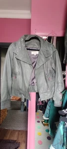 Gharani Strok 100% Real Leather Jacket Size Medium - Picture 1 of 3