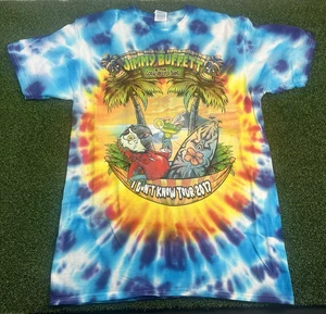 T-Shirt Jimmy Buffett I Don't Know Tour 2017 Papagei Batik Erwachsene M 2-seitig - Bild 1 von 8
