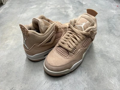 Nike Air Jordan 4 Retro Cozy Girl Wmn's Light Orewood Brown HV0823 200 - New - Image 1 of 4