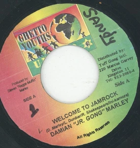 " WELCOME TO JAMROCK." damian jr.gong marley. GHETTO YOUTHS UNITED 7in 2004. - Foto 1 di 2