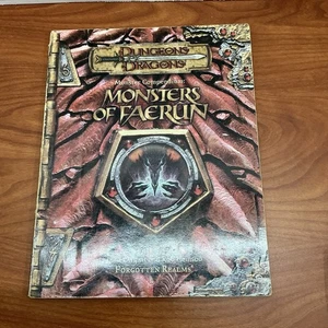 Dungeons & Dragons MONSTERS OF FAERUN Forgotten Realms Manuale Mostruoso 11832 - Foto 1 di 3