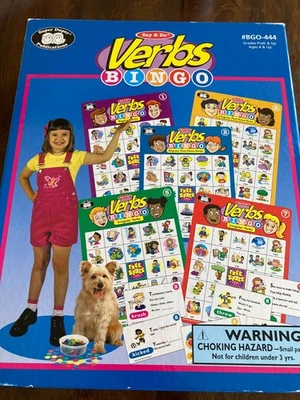 SUPER DUPER Say & Do VERBOS BINGO Juego Completo Terapia del Habla Educación en el Hogar Foto 1 de 4
