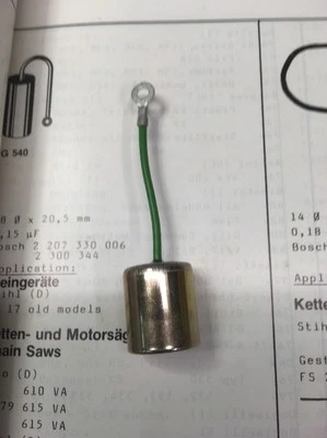 BREMI 1 Solo Kettensäge Bj. Ab. 1972-79 Zündkondensator Made In Germany