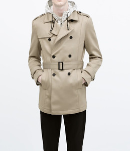 zara raincoat men