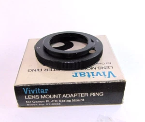 Vivitar Adapter Ring Canon FL to FD Camera Lens Mount Vintage #57-0558 - Picture 1 of 3