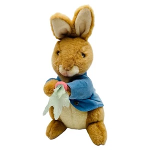 Vintag Eden Toys Frederick Warne Peter Rabbit Plush W/ Carrot Peter Cottontail - Picture 1 of 13
