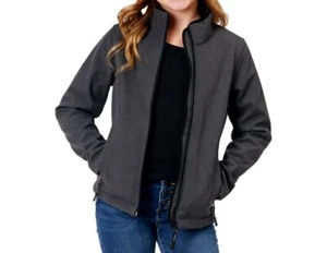 Roper Western Jacket Girls Softshell Zip Gray 03-298-0780-6144 GY - Picture 1 of 2