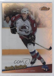 1998-99 Topps Finest No-Protector Refractors Sandis Ozolinsh #116