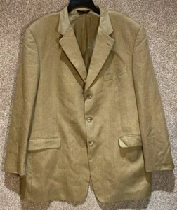 Burberrys London Mens Kensington Silk Wool Sport Coat Blazer Size 50 Long USA - Picture 1 of 12