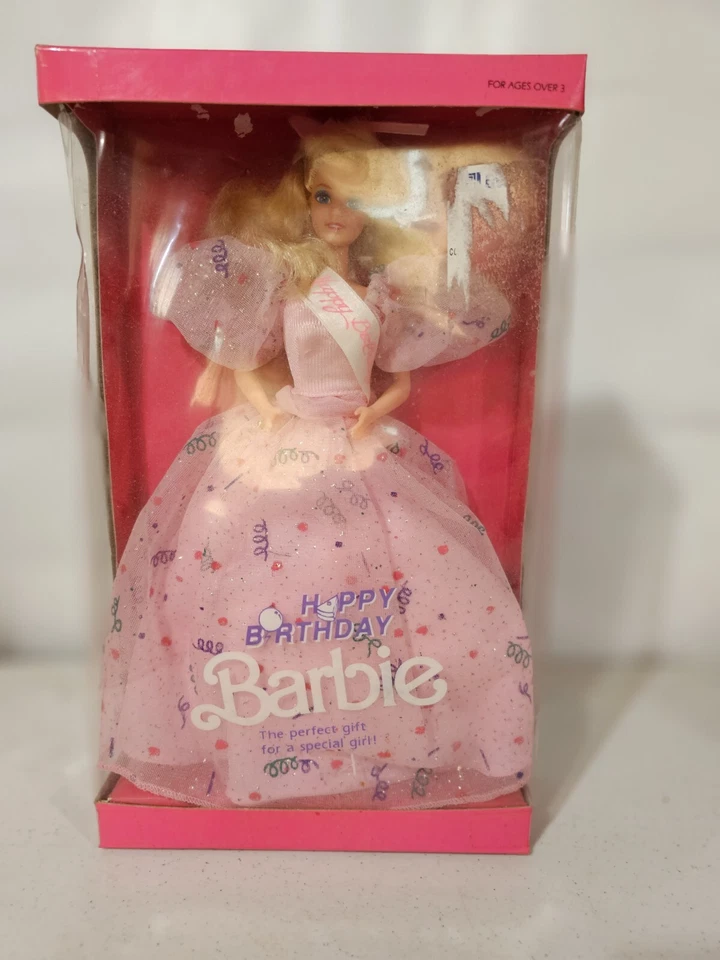 Vestido de cumpleaños retro Happy Birthday Barbie #9915 Leo/Mattel regalo perfecto Foto 1 de 4