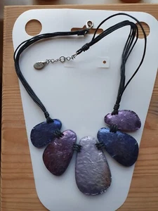 Purple statement necklace Watch this Space party going out occasion birthday - Picture 1 of 5