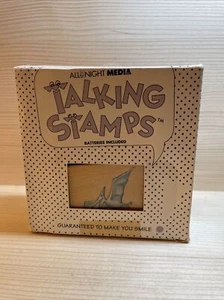 Vtg All Night Media Pierosaur Talking Stamp Rubber Stamp NOS New 6004T Dinosaur - Picture 1 of 12