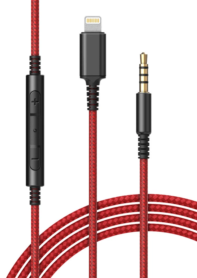 iPhone Adapter Headphone Cable With Mic | Lightning Connector to 3.5mm  Aux Cord - Image 1 of 4