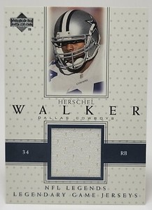 2000 Upper Deck Legends Herschel Walker Legendary Game Jerseys #LJ-HW