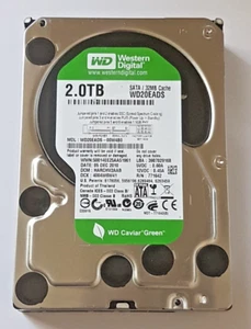 2 TB SATA Western Digital WD20EADS-00W4B0 5400rpm 32MB HDD 3,5 " Hard Drive - Picture 1 of 1