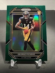 George Pickens 2022 NFL Prizm Green Prizm Rookie Steelers RC SP - Bild 1 von 2