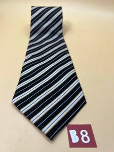 Corbata a rayas gris lindo 58" x 3,75" - Imagen 1 de 3
